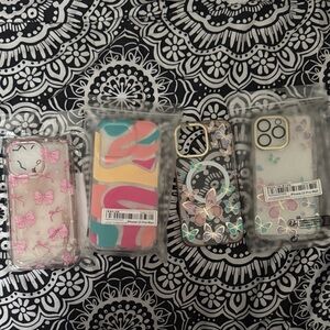 iPhone 15 pro max Colorful Patterned Phone Cases Set